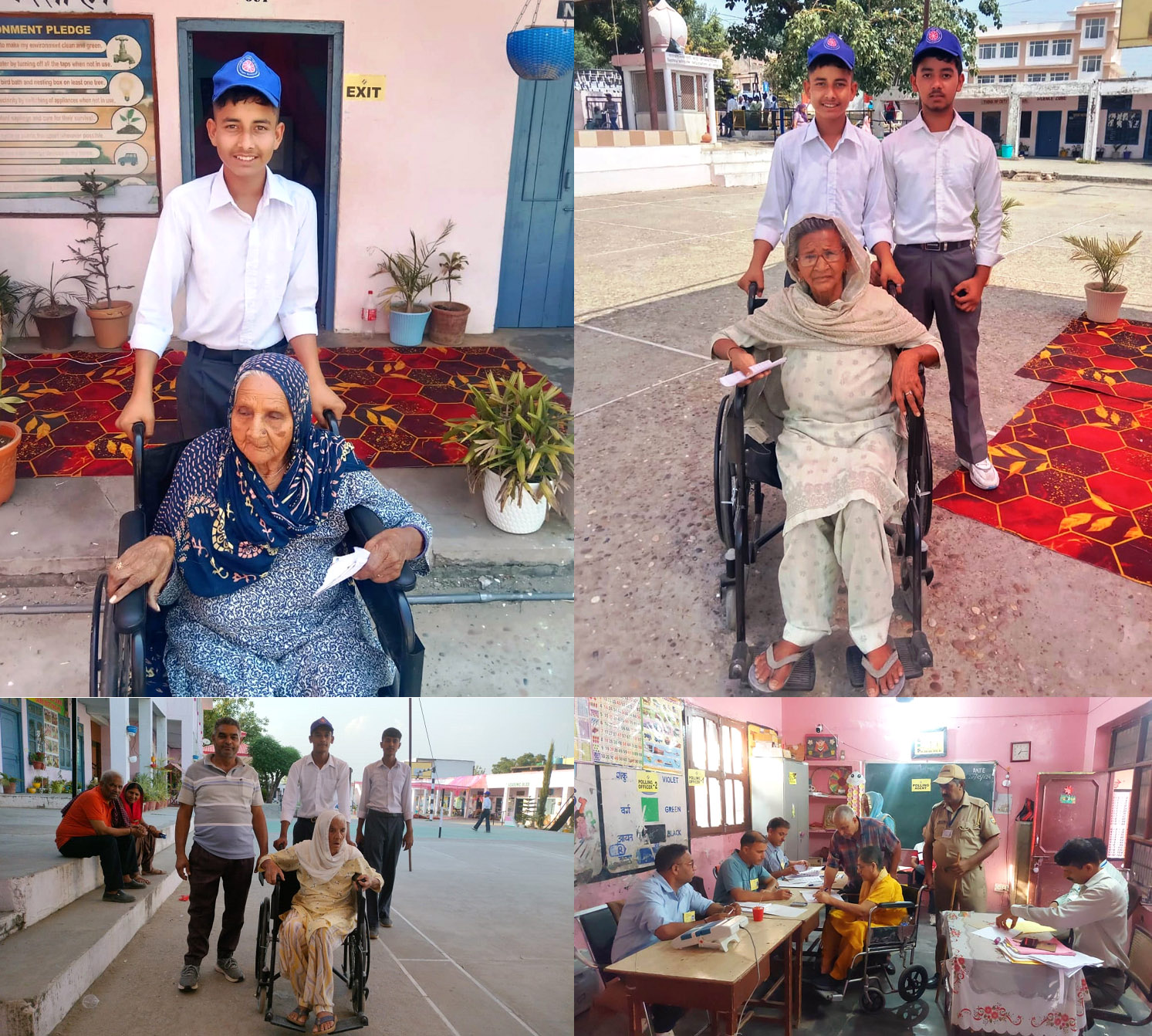 ऊना, 1 जून - जिला प्रशासन द्वारा मतदान केंद्रों पर किए गए प्रबंधों से खुश दिखे मतदाता